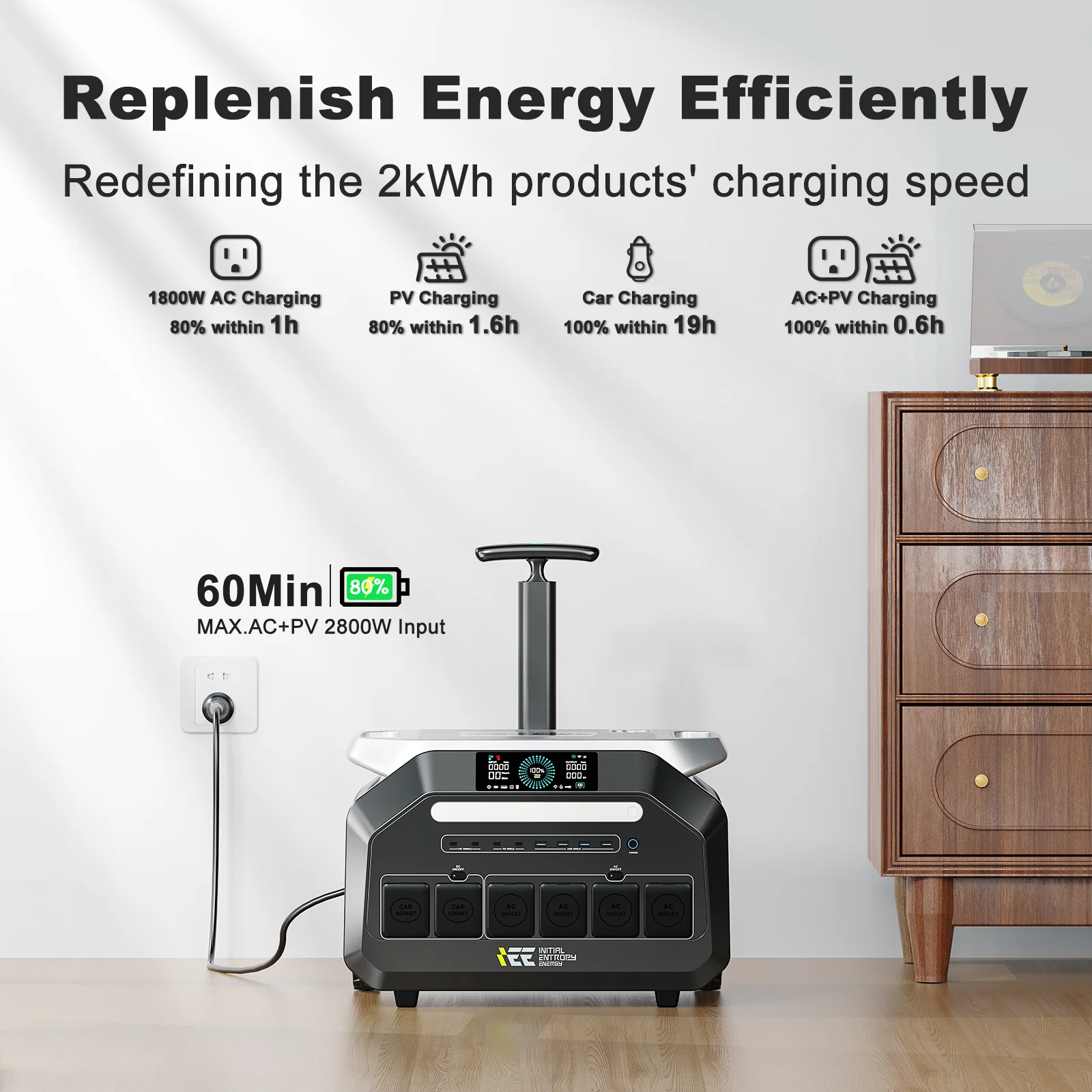 IEE P3200 Estación de Energía Portátil 2048 Wh – Control por App
