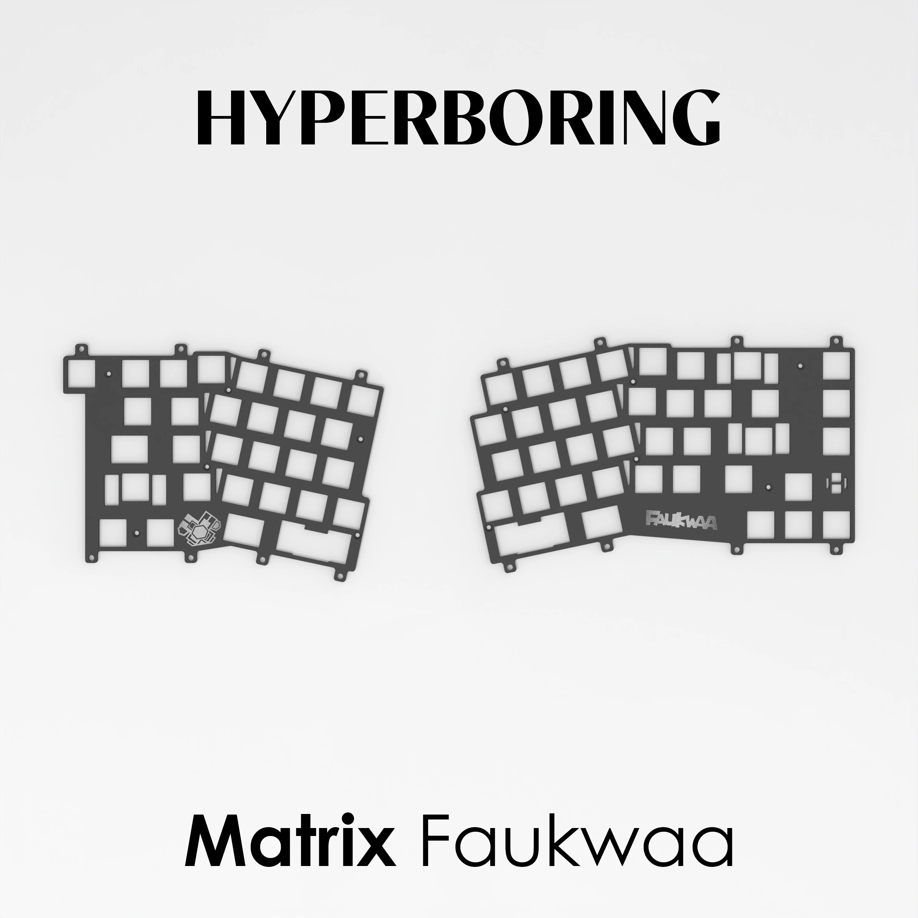 ECHOME Matrix Faukwaa Mechanical Keyboard Plate Custom PP PC FR4 Aluminium Alloy Positioning Plate DIY Keyboard Game Accessories