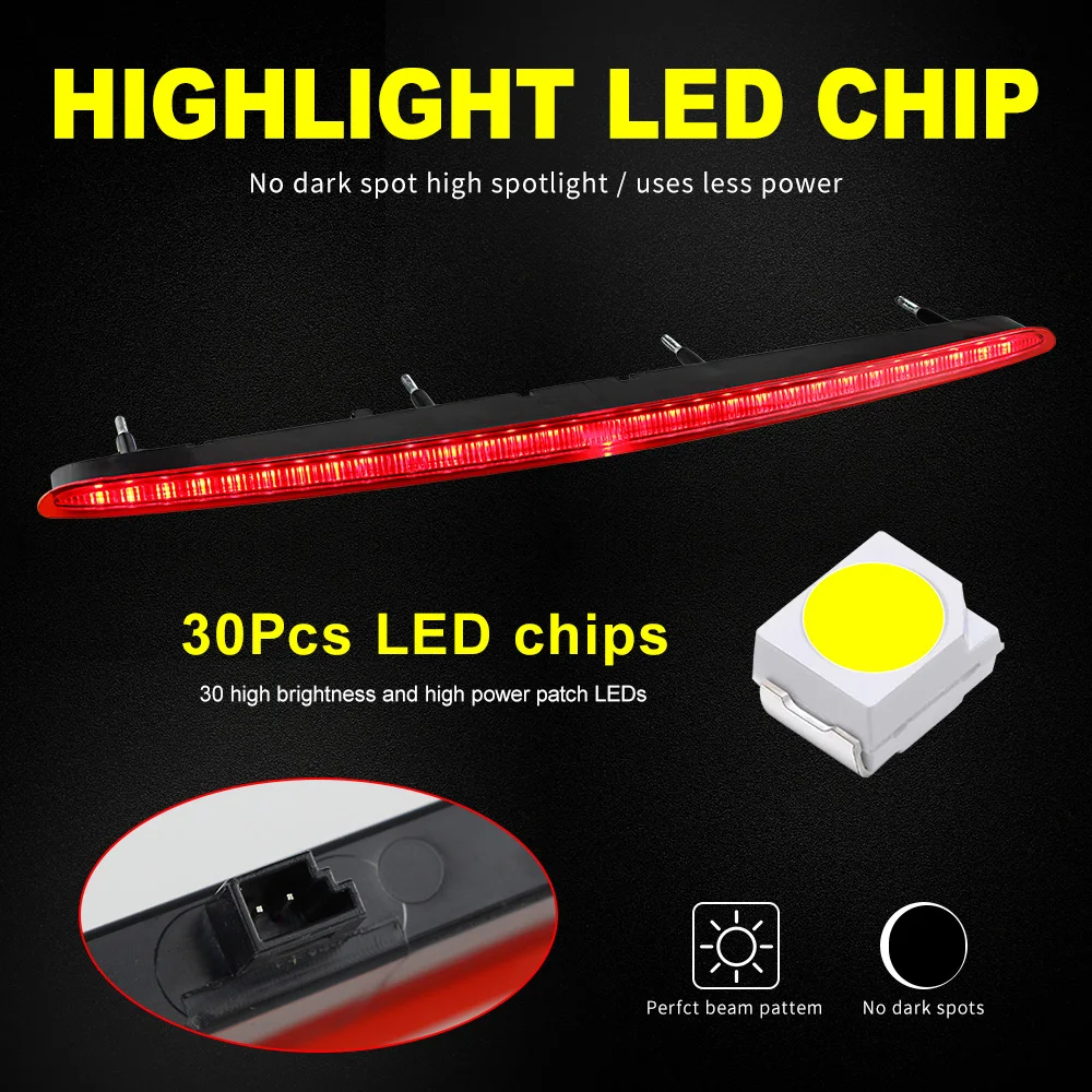 LED-Dritte Bremsleuchte 12 V für BMW 1er M 128i 135i 2008–2013 E82 E87 E88 Hochmontierte Signallampe 63257164978 – Detail 3