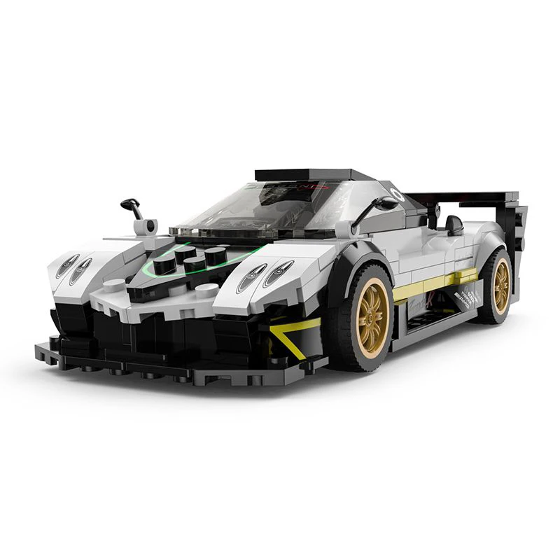 2024New 1:28 MOC Speed Champions Zonda R Sports Car Bricks Building Blocks Model Assembling Toys for Boys Birthday Gift Set