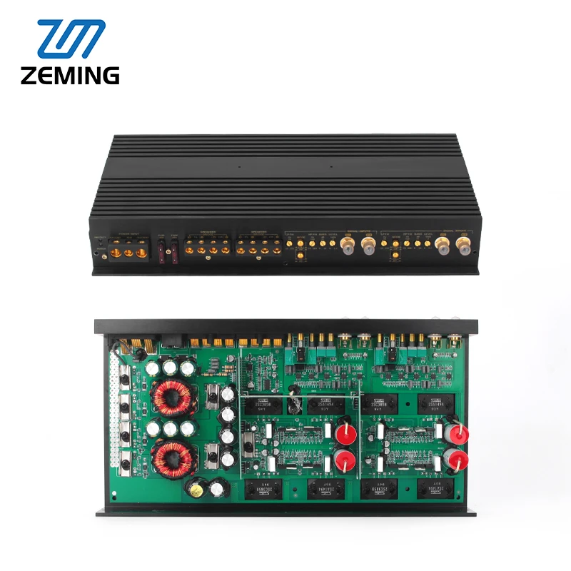 Aluminium Heat Sink DSP G4100  Amplifier 4 Channel 4*100W Class AB Car SQ Amplifier dsp car for Car Audio Speaker System
