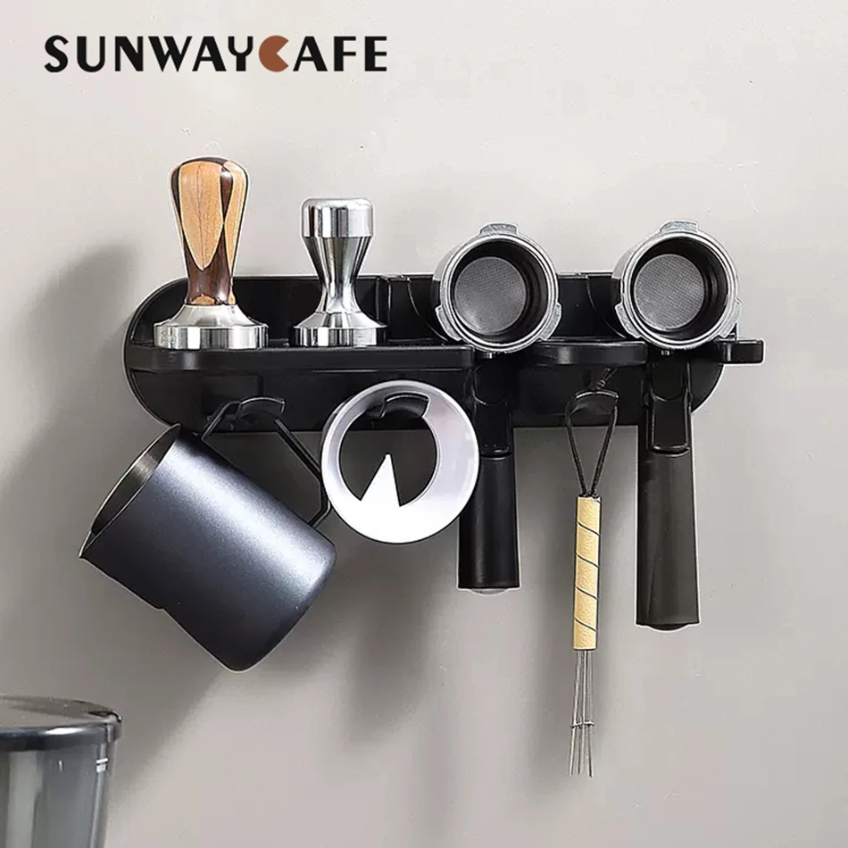 

51MM/54MM/58MM Coffee Portafilter Wall Rack Self-adhesive Espresso Coffee Filter Holder Wall Mounted Rack Coffee Tools