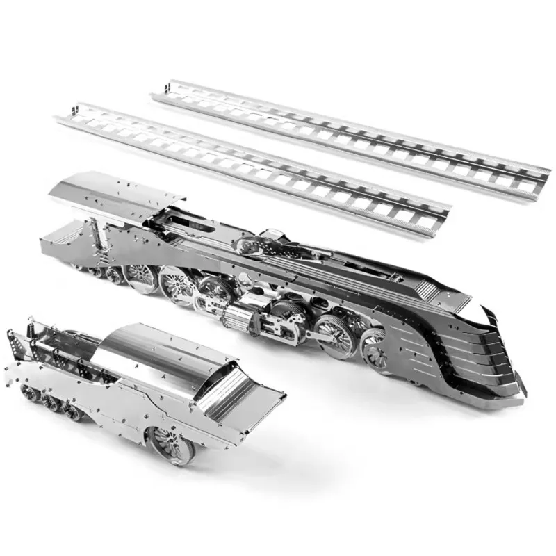 Adult Difficult Metal Assembly Building Block Train Model Clockwork Power Gear Mechanical Three-dimensional Puzzle