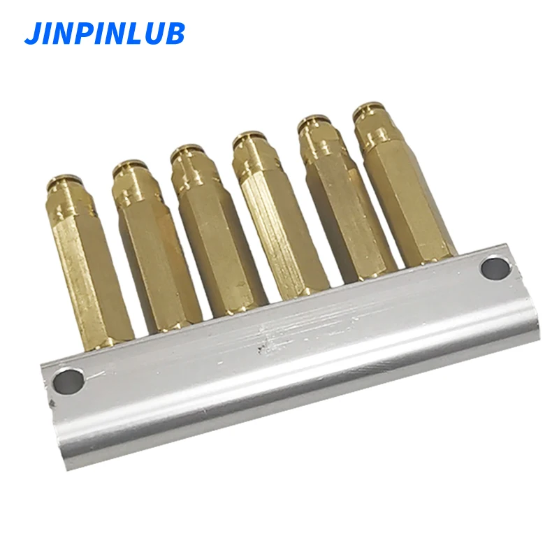 JINPINLUB MGK-6 Quick insert type pressure metering valve grease distributor for single line lubrication system