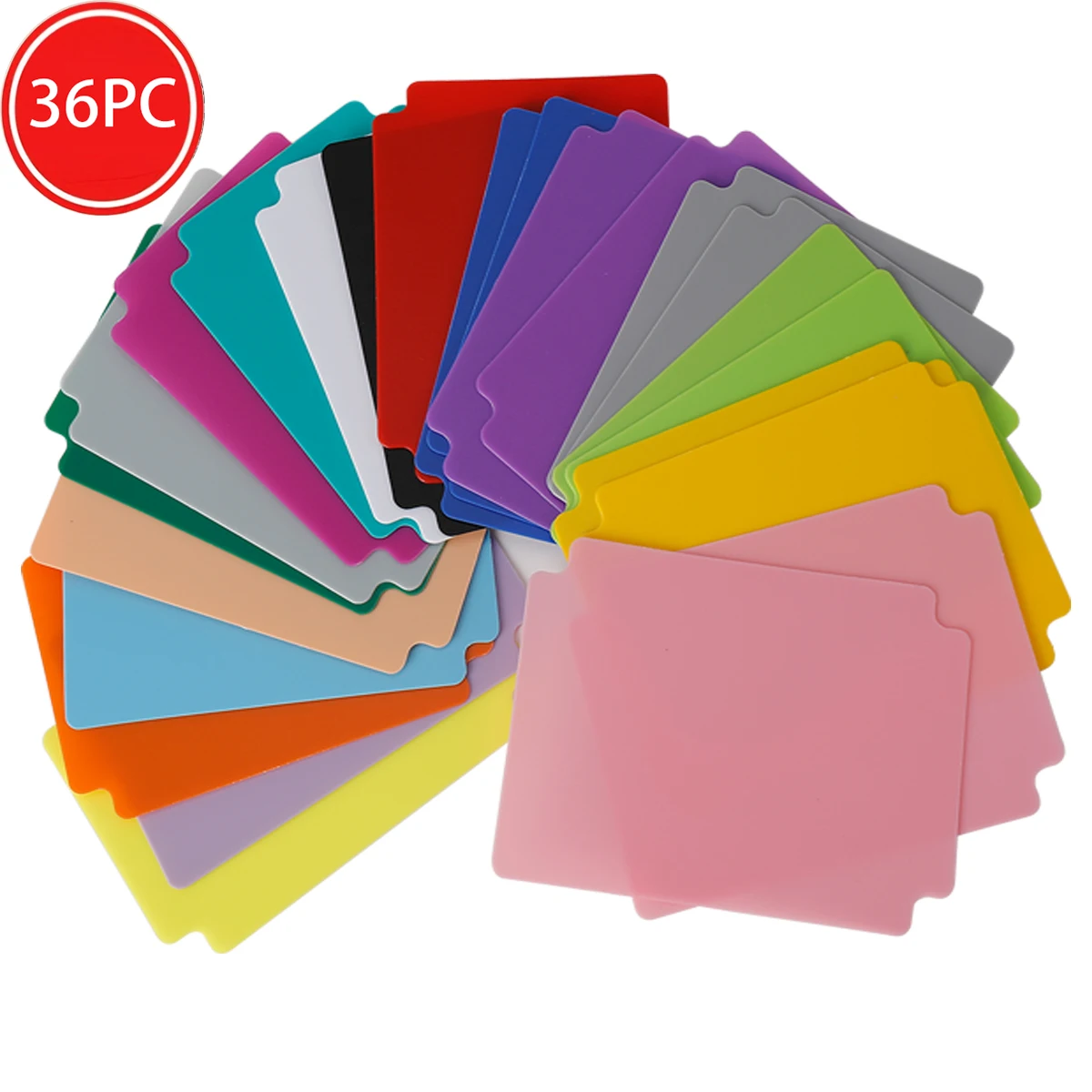 24/48 Multi-Color Card Divider Board Game Accessories Portable Board Game Cards, Used for Various Card Classification