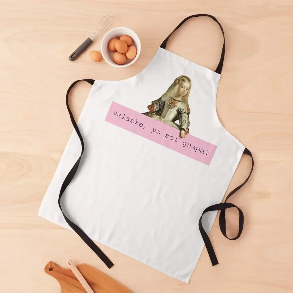 

Velaske yo soi guapa - Meninas Camiseta Apron Kitchen Accessories 2022 Waterproof women Apron