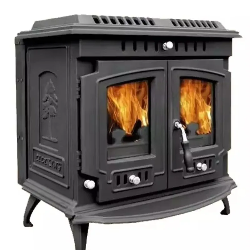 Freestanding Wood Log Stove Indoor Fireplace Room Heating