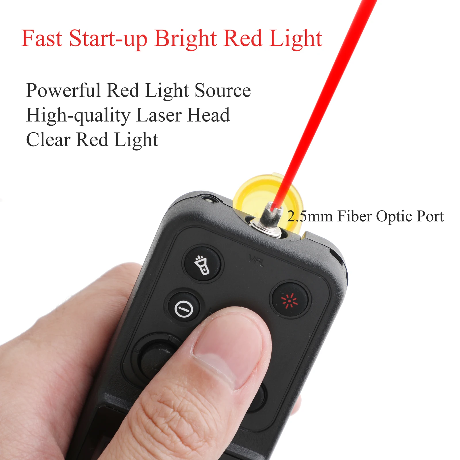 Visual Fault Locator Displays Waveform Red Light 10mW Fiber Optic Tester 20KM Fiber Breakpoint Fault Tester Fault Finder Pen