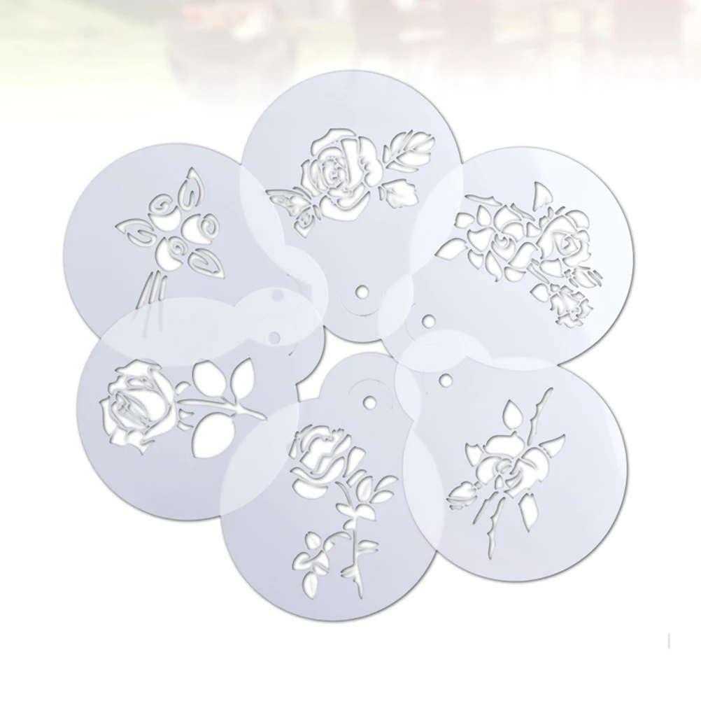 

12pcs Biscuit Bake Spraying Decoration Mould Cake Cookie Decorating Tool Diy Party Mould Set 12 Pieces