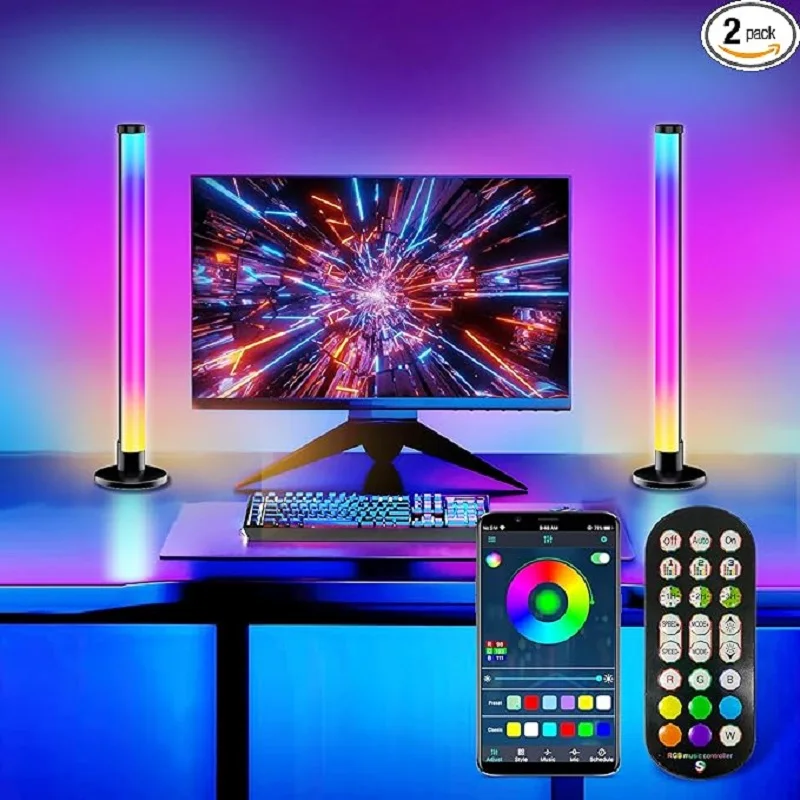 

Desktop Color Atmosphere Light, RGB Color Music Bluetooth, Voice-Controlled, Electronic Sports Decoration, Rhythm Picklight