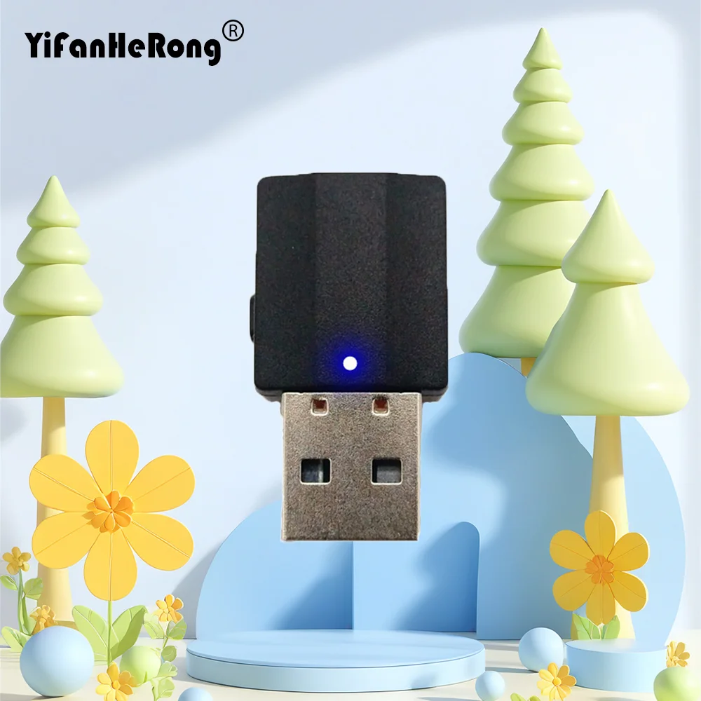 Bluetooth-Compatible 5.0 Transmitter Adapter TV Receiver 2 In 1 USB Wireless Adapters For PC Car Kit With Button Switch
