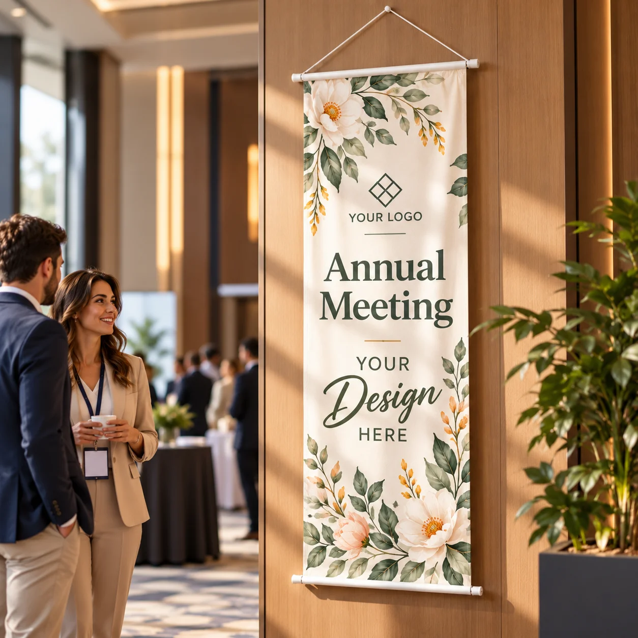 Custom Pattern Flag Hanging Banner Flag Dye‑Sublimation Direct Print Fade‑Resistant Decorative for Corporate Event Party Annual view 6