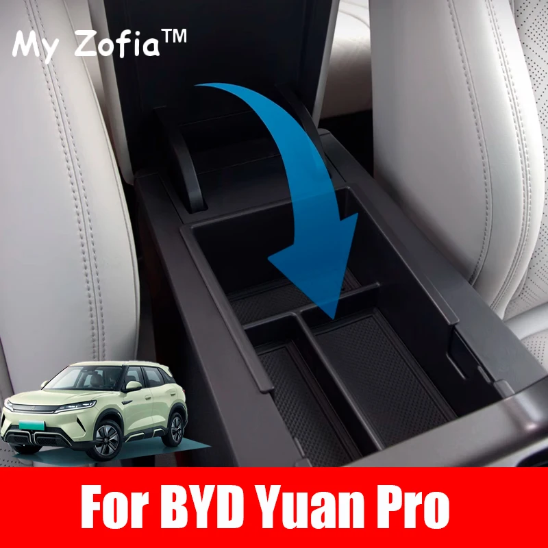 

For BYD Yuan Pro Yuan UP EV 2024 2025 Car Styling Armrest Box Storage Box Center Control Storage Box Interior Auto Accessories