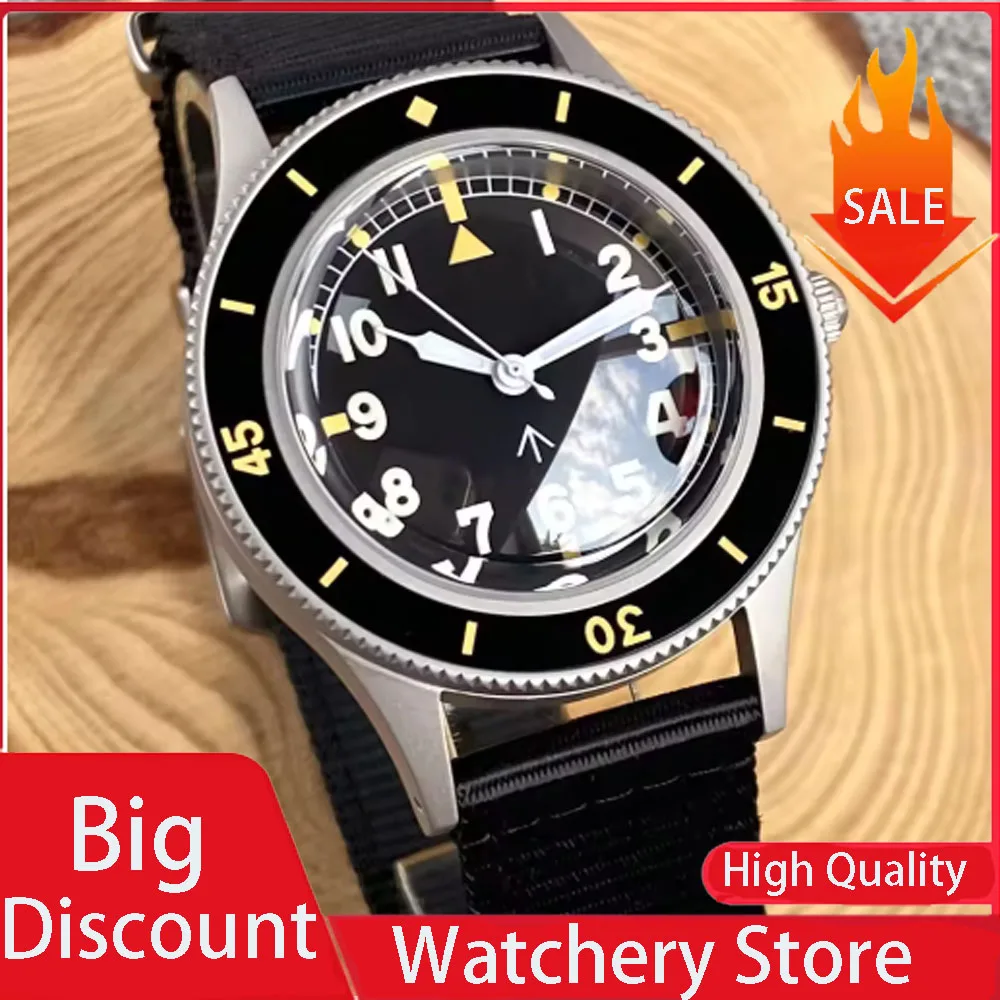 

Tandorio Новые 40 мм 50-Fathoms купольные сапфировое стекло черный циферблат C3 супер светящийся безель 20ATM NH35 автоматические мужские часы для дайвинга