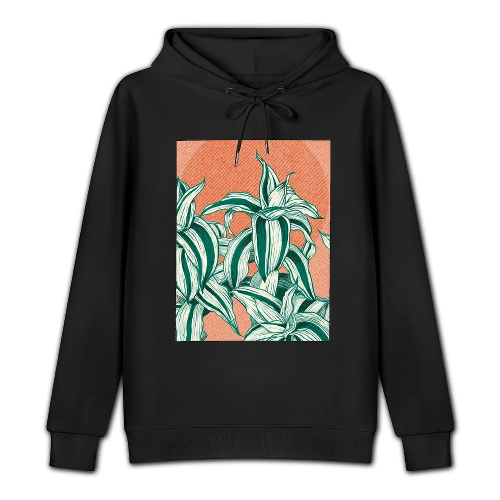 Sunset between leaves Pullover Hoodie men's clothing tracksuits