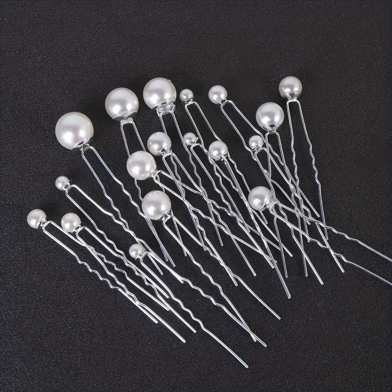 18Pcs Pearl Hair Pin Clip For Women Party Bridal Wedding Hair Accessories Jewelry Hairpin Clip Gift image 3