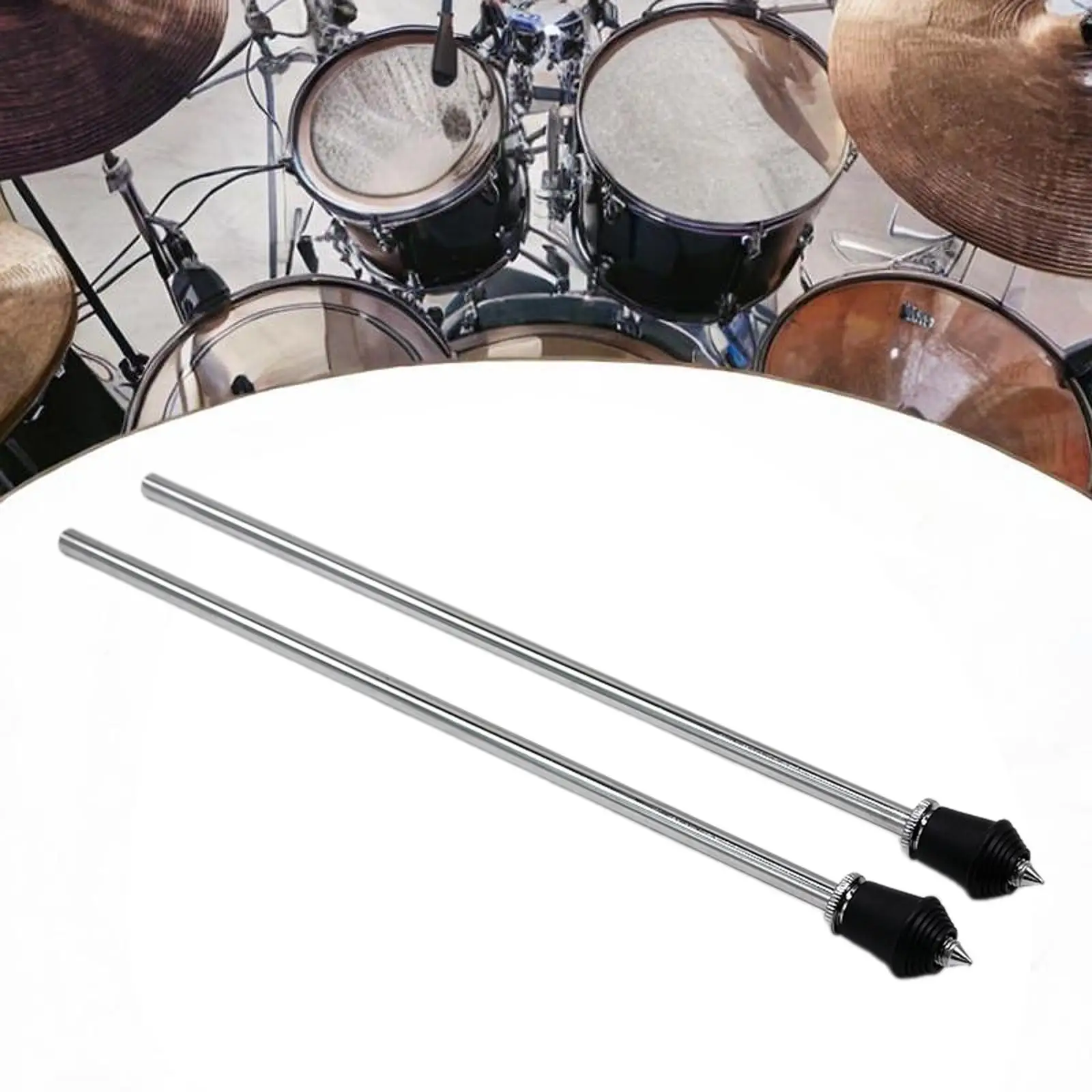 2Pcs Kick Drum Legs Drum Stand Feet Bass Drum Floor Rods Leg Clamp Holder Bass Drum Stand Legs for Drum Set Parts Accessories