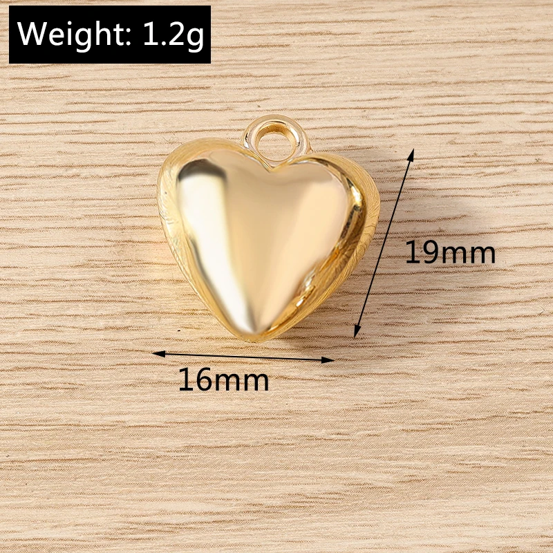 10 stücke niedlichen ccb Kunststoff Liebe Herz Charms Anhänger für Schmuck machen Tropfen Ohrringe Halsketten Armbänder DIY Handwerk liefert – Detail 13