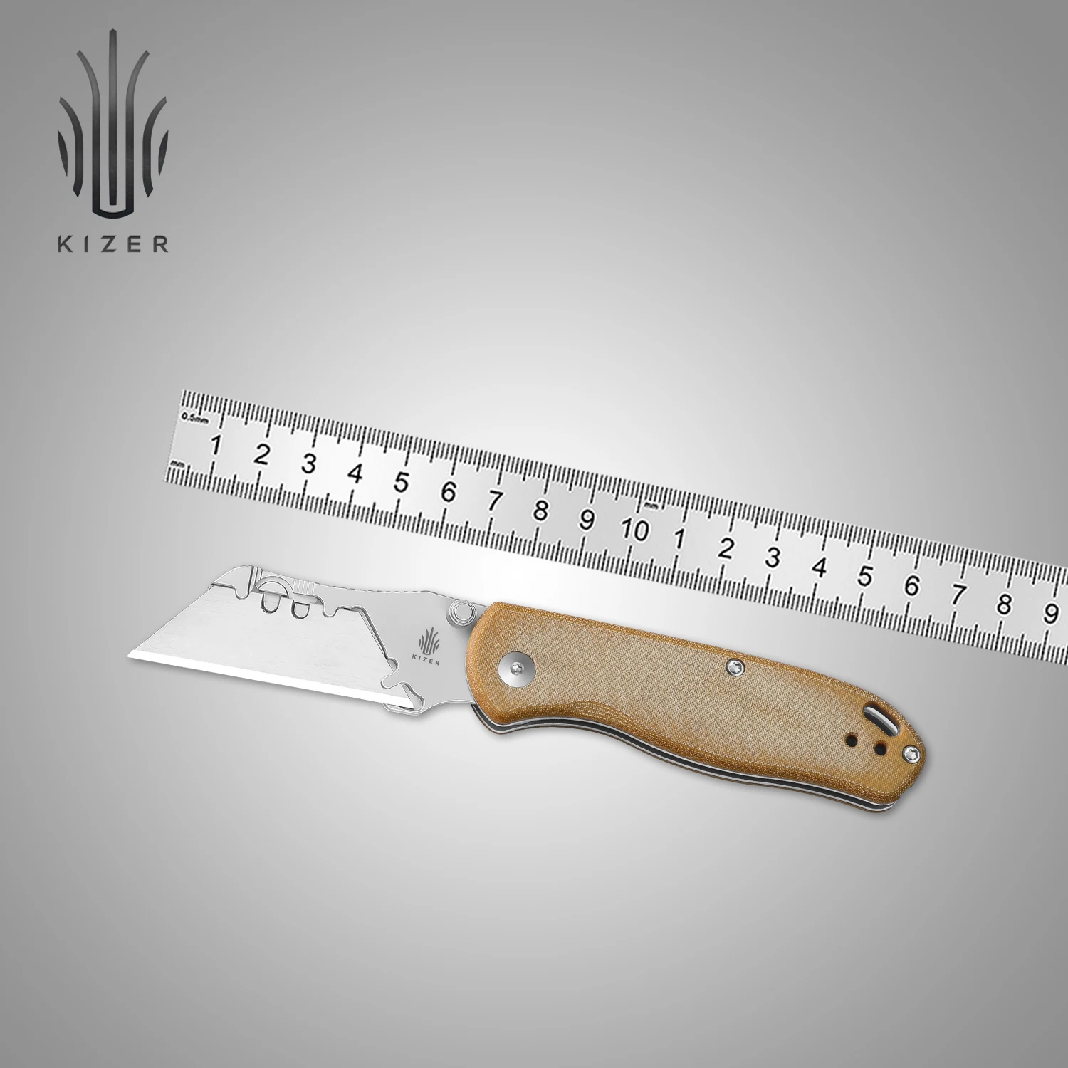 

Складной нож Kizer EDC V3619JA6/A7 Drop Bear Utility с рукоятью из G10/Micarta