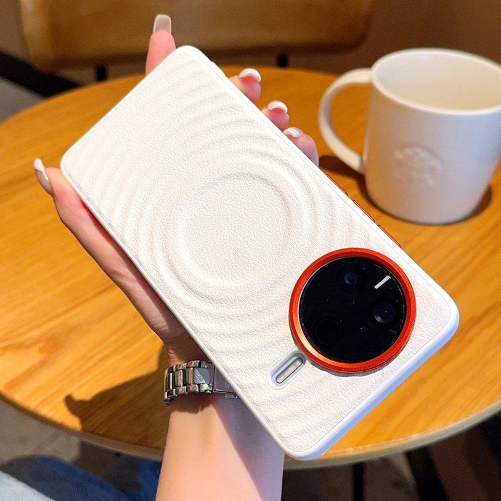 حافظة مغناطيسية بنمط تموج لهاتف Xiaomi Redmi K90 Pro Max Poco F7 Ultra عدسة معدنية جلدية حماية غطاء مقاوم للصدمات #5