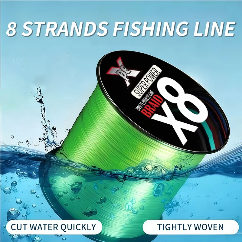 

8-strand high-strength Fishing line， suitable for heavy-duty casting and catch protection, wear-resistant materia.