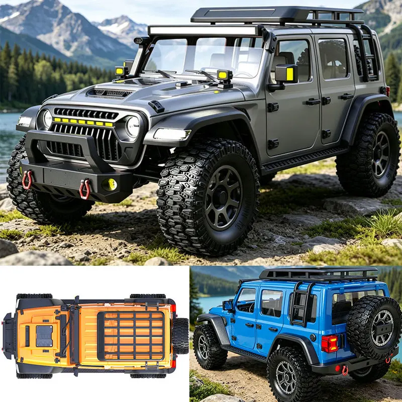 CK 1/7 Scale Brushless RC Off Road Car 4WD Remote Control Climbing Crawler Vehicle With Differential Lock Dual Speed For Adult