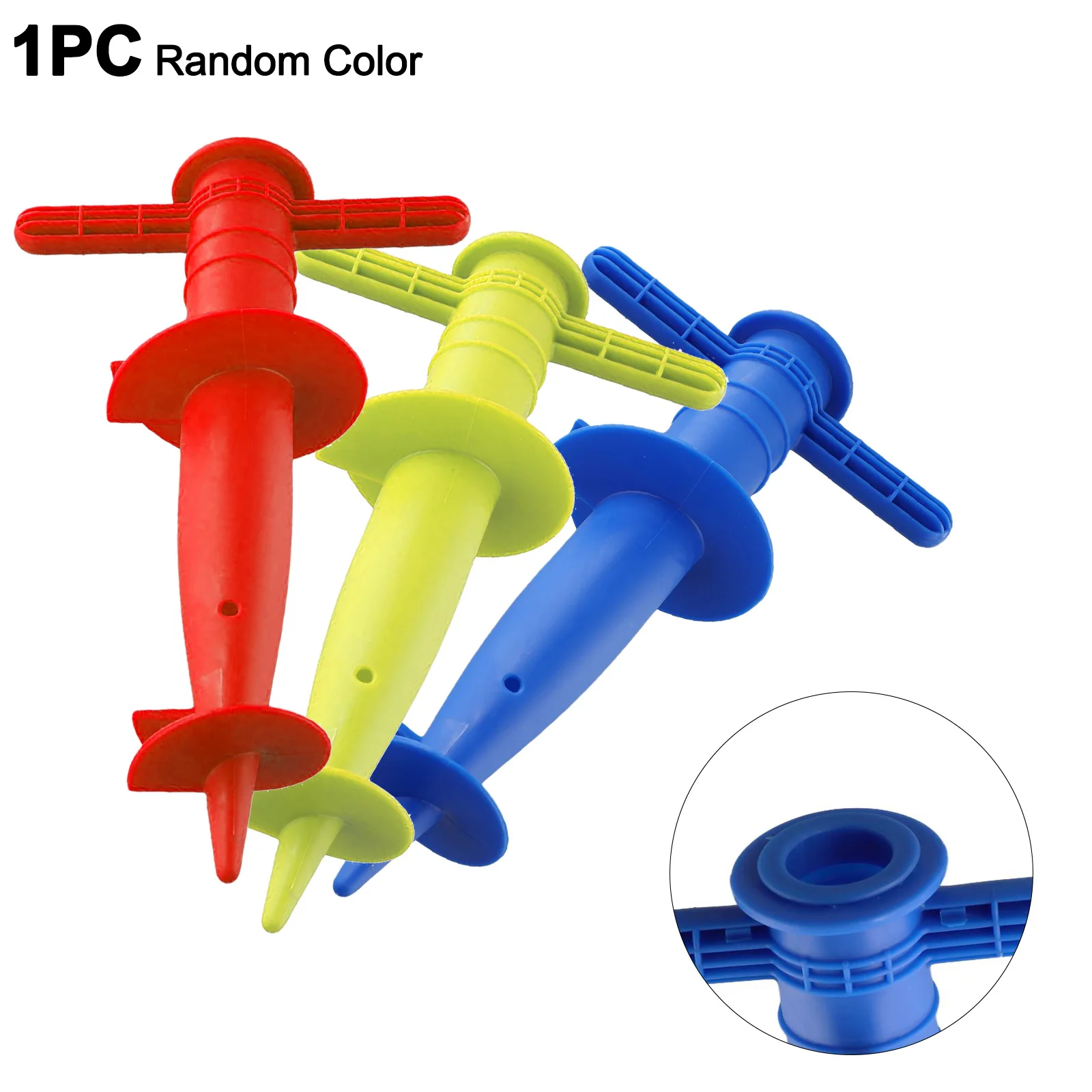 1pc Umbrella Bases Adjustable Plastic Base Beach Patio Sand Ground Umbrella Fixation Anchor Stand Spike Tools Parts