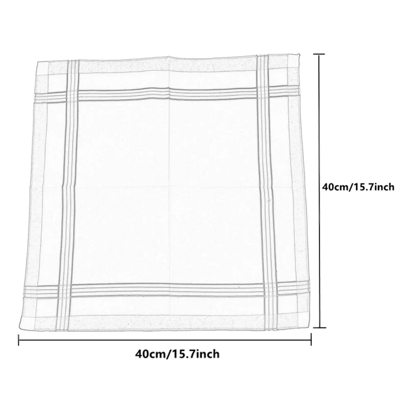 Einstecktuch-Taschentücher, sortiert, 40 cm, klassische Herrentaschentücher aus Premium-Baumwolle für