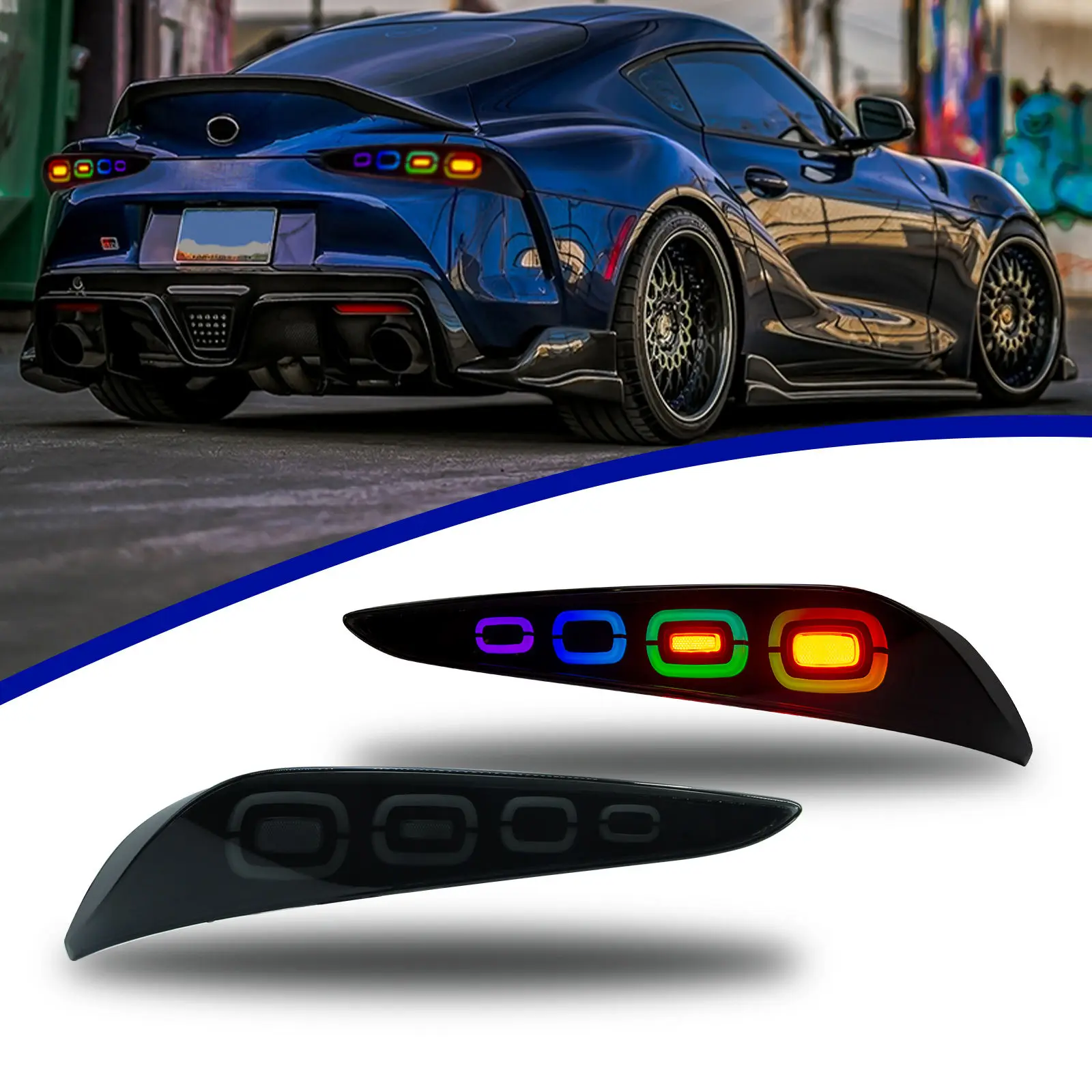 

НОВИНКА: Светодиодные задние фонари для Toyota GR Supra A90 A91, аксессуары для автомобиля, 2010-2022 гг.