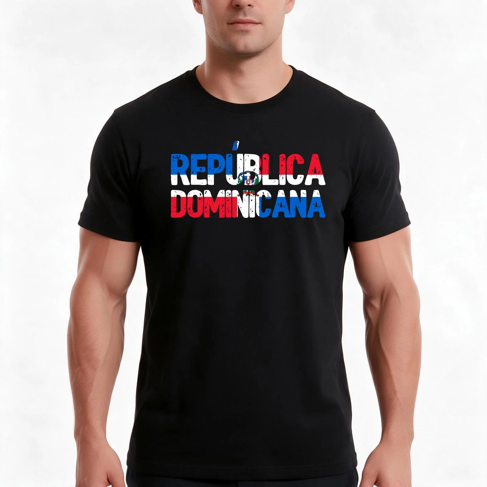 Republica Dominicana Flag I - Dominican Republic T-Shirt Summer Casual Cotton Tee Oversized Streetwear Tops Unisex Men Women