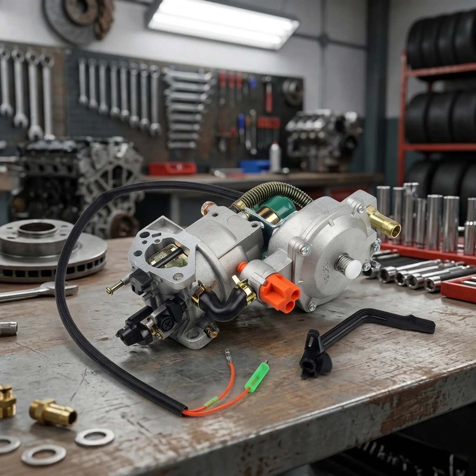 Dual Fuel Carburetor For Honda GX360 for gx390 GX420 188F 190F Auto Choke Engine Ange Of 4.5-5.5KW For Easy Installation