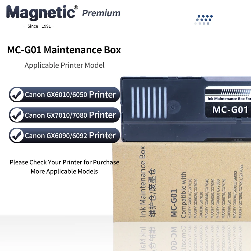 

Контейнер для отработанных чернил MC-G01, совместимый с Canon GX6010 GX6020 GX6030 GX6040 GX6050 GX7010 GX7020 GX7030 GX7040 GX7050 GX7070 GX7055