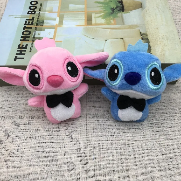 Disney Lilo and Stitch Plush Doll Toy Cartoon Bouquet Stitch Animal Stuffed Keychains Pendant Girl Kids Birthday Christmas Gifts