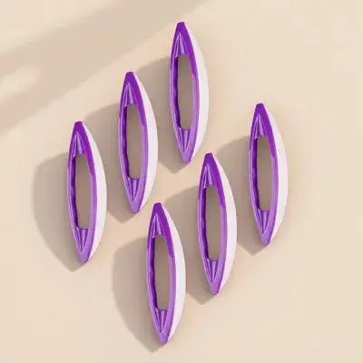 6Pcs Nail Art Buffer Polish Tool Professional Sheepskin Polishing Brush for Natural False Nails Manicure Care Kit