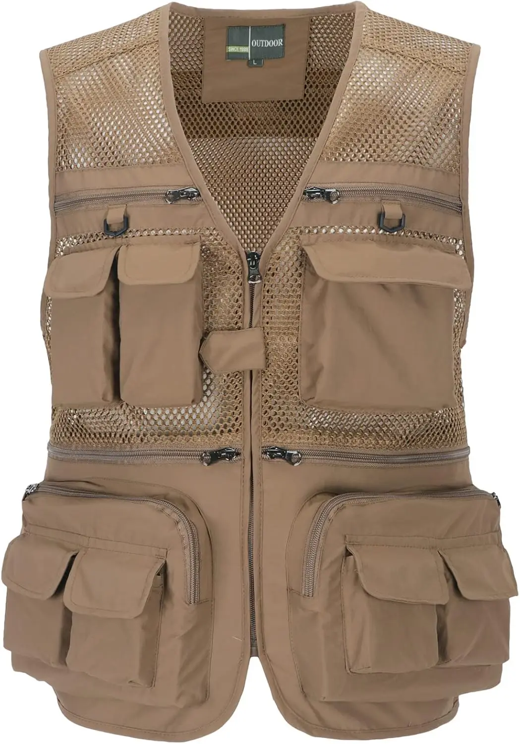 

Men's Fishing Vest with Multi Pockets Summer Outdoor Mesh Vest Photography Travel Hiking Waistcoat Jacket