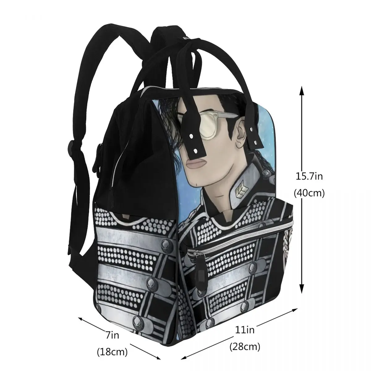 Michael Jackson Musicians Singers Dancers Student Backpack School Bag Hiking Travel Daypack for Men Women Bookbag Shoulder Bags