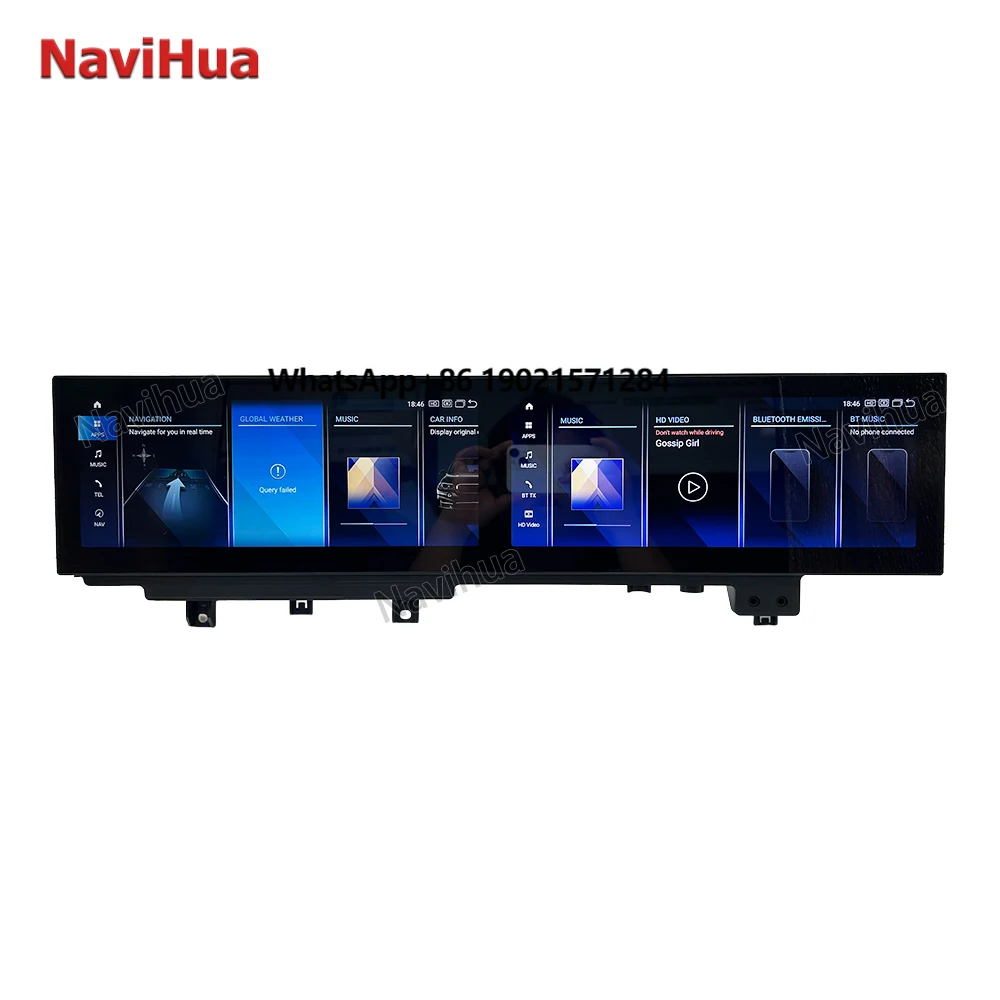 

NaviHua Hot Sale 26.6'' Android Dashboard For X5 E70 X6 E712014 2017 Autoradio 360 Car Navigation Google Play Stereo