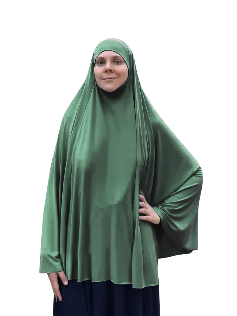 

Muslim Women Hijab Veil Khimar Prayer Islamic Niqab Large Overhead Headwrap Headwear Headscarf Arab Nikab Eid Djellaba Clothing