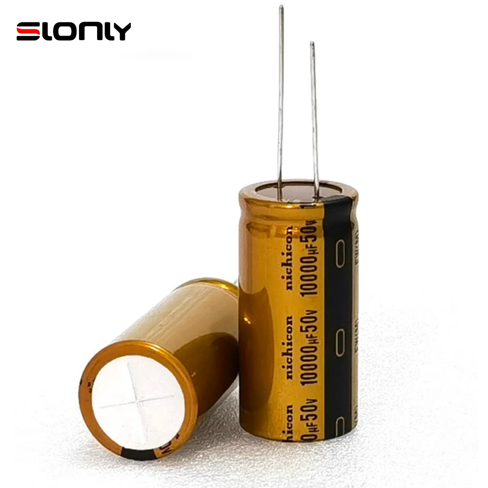 

2pcs-10pcs Nichicon FW 50V 10000uF 50V 25x50mm Capacitors Pitch 13mm Audio Filtering Electrolytic Capacitors