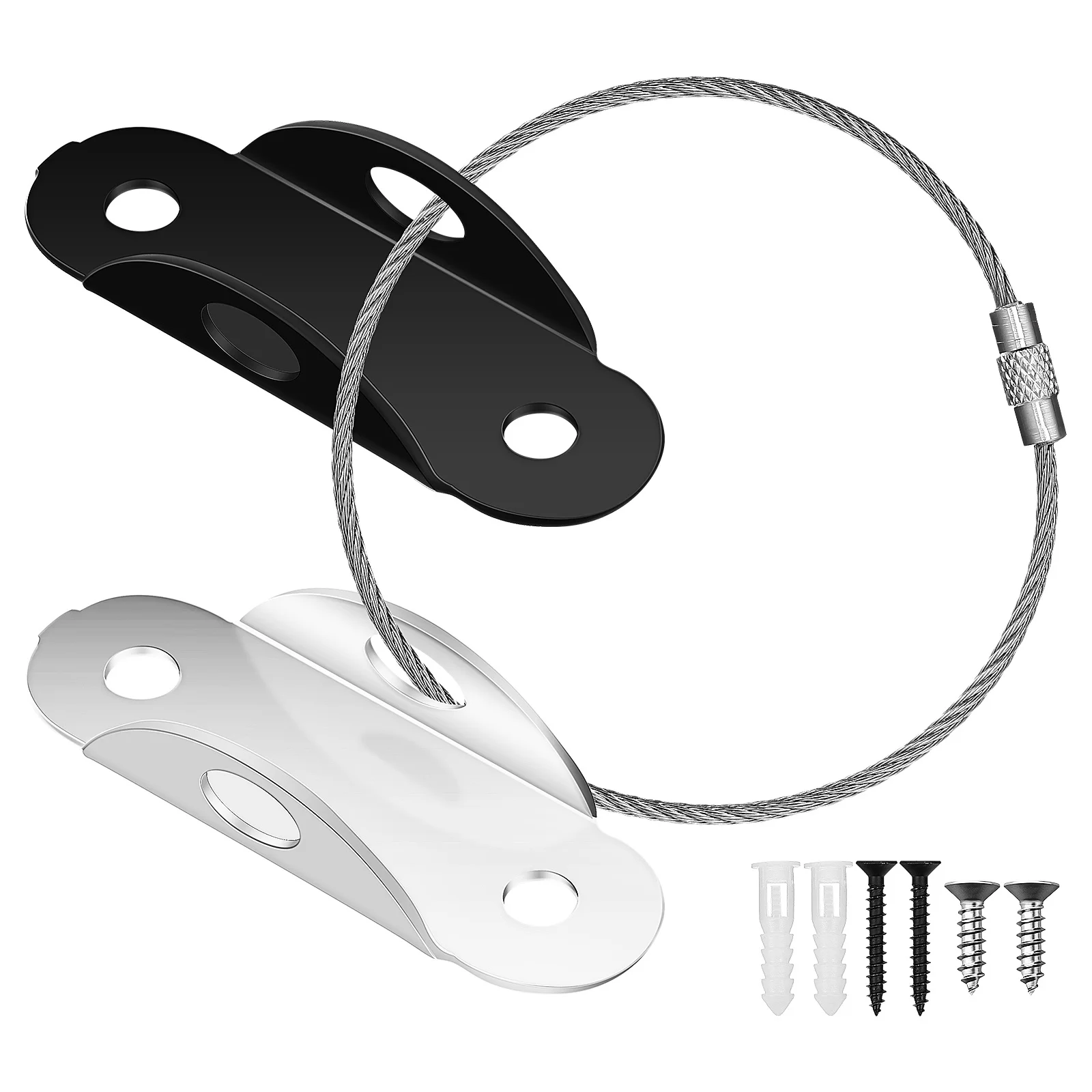 

2Pcs Anti Tip Furniture Anchors Safety Straps Baby Proofing Secure for Dressers Cabinets Bookshelves Falling Prevention