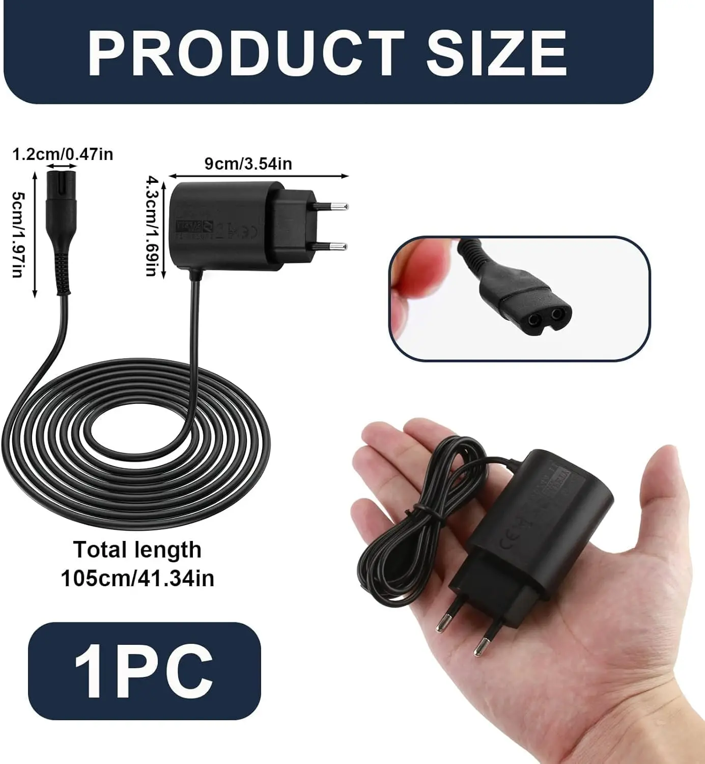 LISI 12 فولت ماكينة حلاقة شاحن لسلسلة براون 3 5 7 9 1 ماكينة حلاقة كهربائية 3040s 310s 340S 5018s 5190cc 5040s 740S 7865 9290cc 9095cc