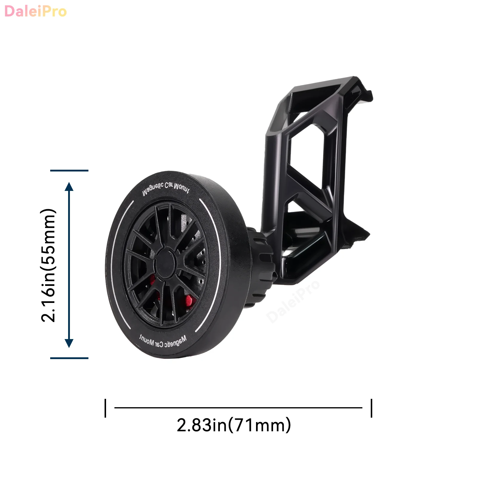 Maßgefertigte Magnetische Handyhalterung mit Luftstromkühlung für Audi Q5 SQ5 2018-2023 2024, 360° Drehbar ° Schwenkbare Armaturenbrett-Halterungsbasis – Detail 6