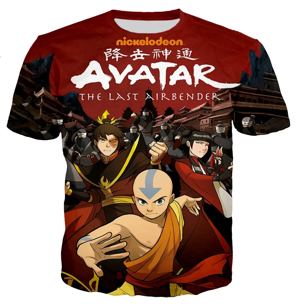 The Last Airbender Toph Beifong Unisex 3D T-shirt Summer Men Women Short sleeve Kids Top Oversized Harajuku Style Cosplay Tee