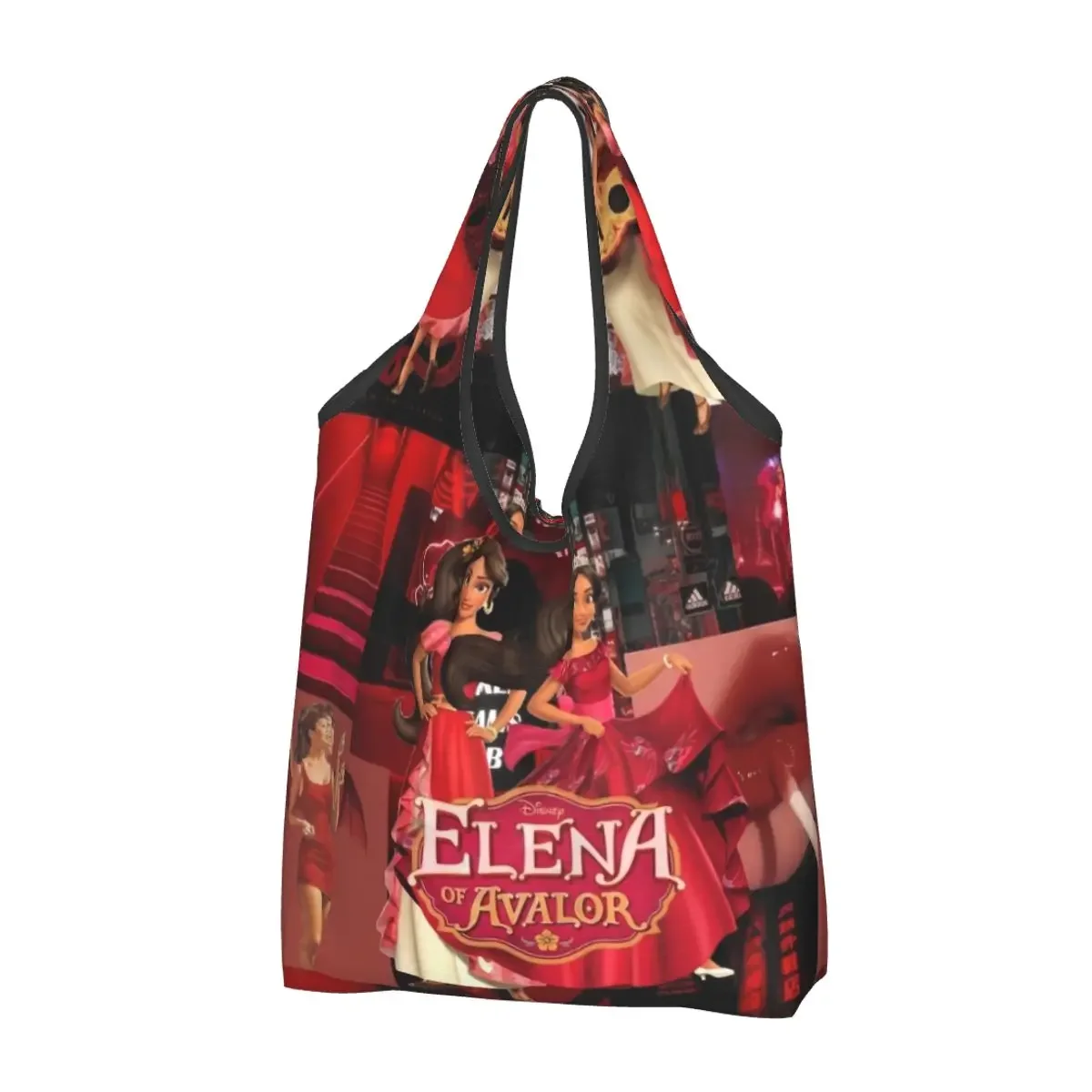 Custom Reusable Elena Of Avalor Anime Shopping Bag Women Tote Bag Portable Inspirational Adventure Grocery Shopper Bags