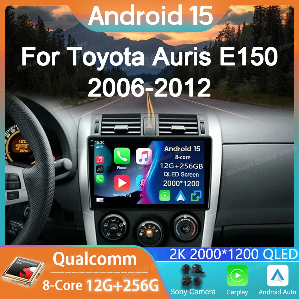 

Car Radio Android 15 For Toyota Auris E150 2006 2007 2008 2009 2010 2011 2012 Multimedia Stereo Player Wireless Auto Carplay DVD