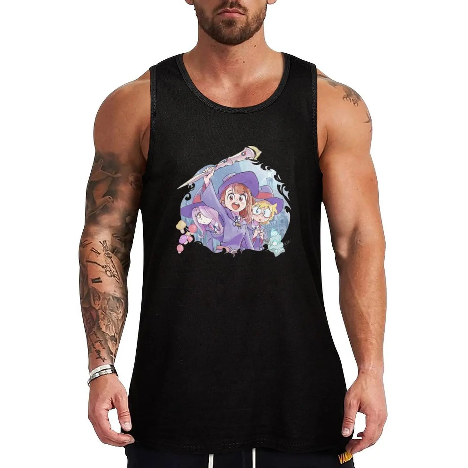 

Atsuko Kagari cute shirt v2 Tank Top Casual Print Tank Top Daily Graphic Sleeveless Wear