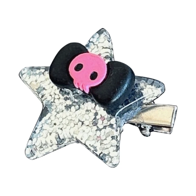 ラブリースターヘアクリップスナップクリップスパンコールバレッタ人気のヘアクリップ女性ヘアアクセサリーサイドピン子供のためのヘア装飾