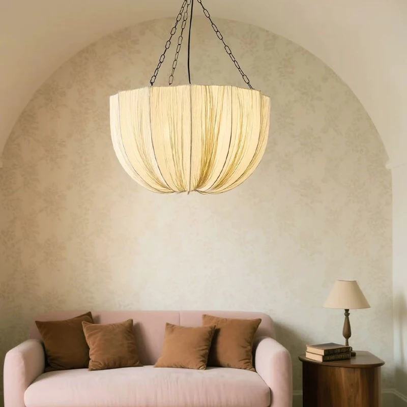 

New Parachute Design Pendant Lights Nordic Wabi Sabi E27 Led Hanging Lamp Restaurant Led Lamparas Home Decor Retro Lamp Light