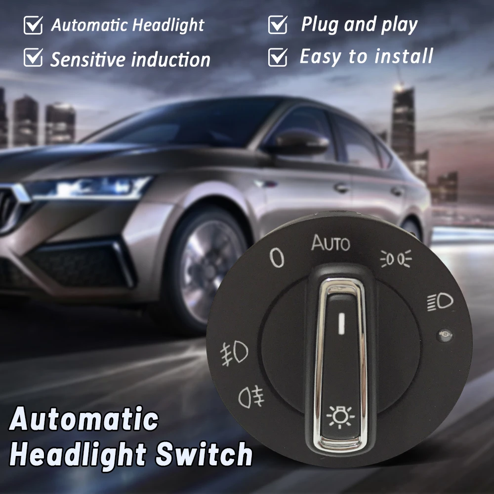 

Auto Headlight Switch for VW Golf 7 6 MK6 Mk7 Scirocco Jetta MK5 Tiguan MK1 MK2 Head Light Lamp Auto-Switch Sensor Accessory