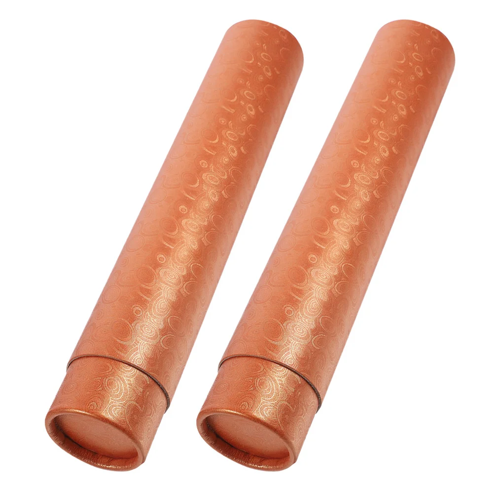 2 قطعة أنابيب تخزين المستندات الملصق القابلة للتوسيع طول قابل للتعديل أنبوب بريد صلب للأعمال الفنية ملصقات الخط مخطوطات